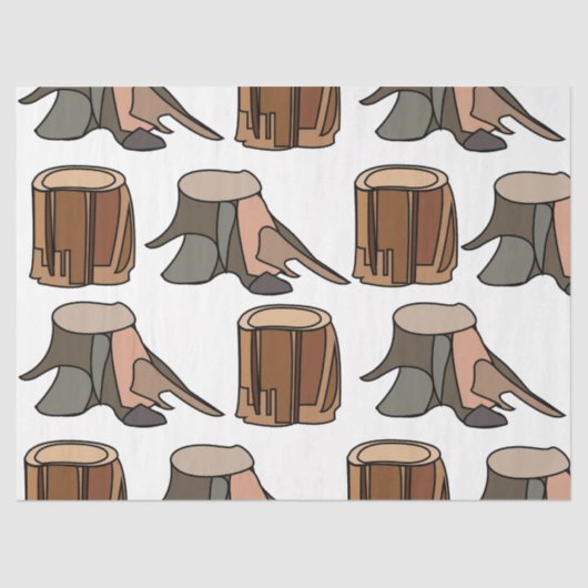 Tree Stump Tissuepapier (Voorkant)