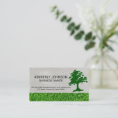 Tree Stylized Logo | Lawn Care Visitekaartje (Staand voorkant)