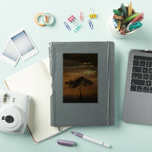 Tree Sunbeams Sunrise Sticker (iPad Cover)