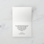 Tree Sunset Sympathy Bedankt Opmerking Kaart (Binnen)