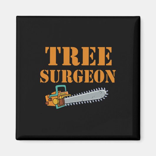 Tree Surgeon Arborist Lumberjack Tree Climber Tree Magneet (Voorkant)