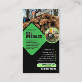 Tree Surgeon Business Card | Arborist & Tree Care  Visitekaartje (Voorkant)