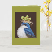 Tree Swallow-kaart Kaart (Gele Bloem)