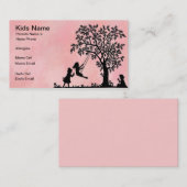 Tree Swing Calling Card Contactkaartje (Voorkant / Achterkant)