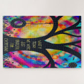 Tree Swing dankbaar voor alles Quote Fun Legpuzzel (Horizontaal)