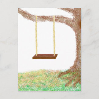 Tree Swing Memories-Briefkaart Briefkaart