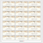 Tree takken individuele gast Adresetiketten Sticker (Vel)