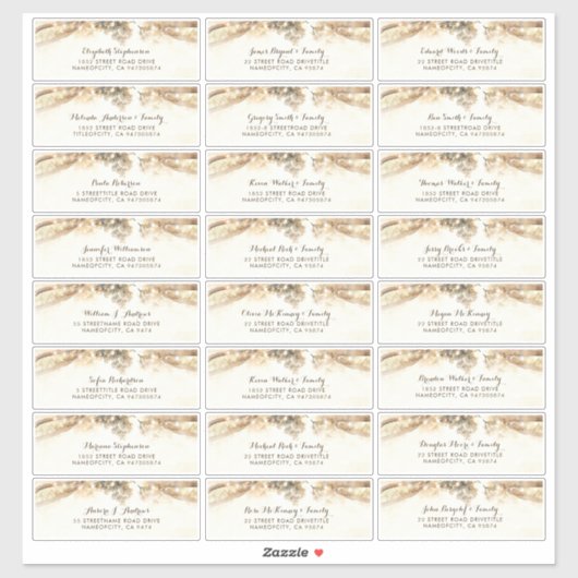 Tree takken individuele gast Adresetiketten Sticker (Vel)