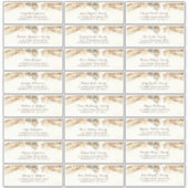 Tree takken individuele gast Adresetiketten Sticker (Voorkant)