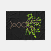 Tree Trees DNA Natuur Milieubescherming Fleece Deken (Voorkant (Horizontaal))