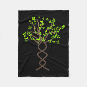 Tree Trees DNA Natuur Milieubescherming Fleece Deken