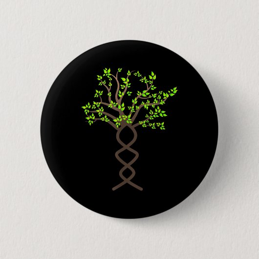 Tree Trees DNA Natuur Milieubescherming Ronde Button 5,7 Cm (Voorkant)