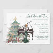 Tree Trim en Vakantie Ornament Exchange Party Kaart (Voorkant)