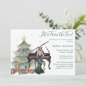 Tree Trim en Vakantie Ornament Exchange Party Kaart (Staand voorkant)