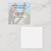 Tree Trimmer Eenvoudige Visitekaartjes Ontwerp (Voorkant / Achterkant)