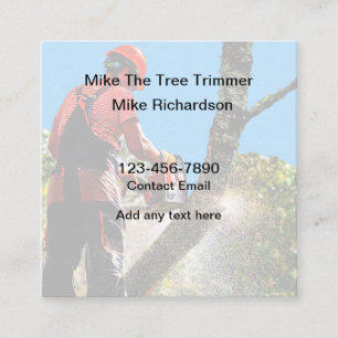 Tree Trimmer Eenvoudige Visitekaartjes Ontwerp