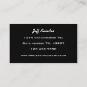 Tree Trimmer Service Visitekaartje (Achterkant)