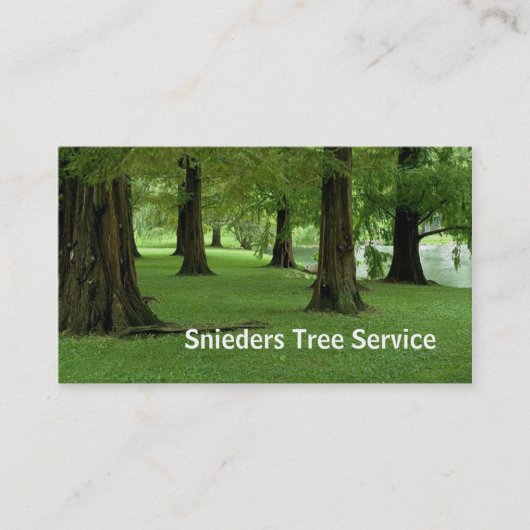 Tree Trimmer Service Visitekaartje (Voorkant)