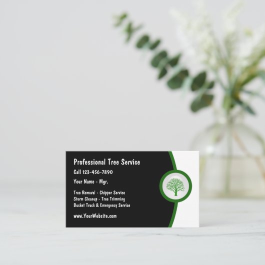 Tree Trimmer Visitekaartje (Staand voorkant)