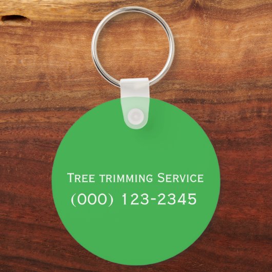 Tree Trimming Service bewerkbaar Sleutelhanger (Voorkant)