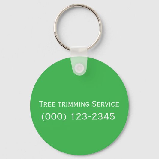 Tree Trimming Service bewerkbaar Sleutelhanger (Achterkant)