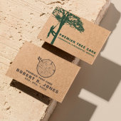 Tree Trimming Service Professional Arborist Logo Visitekaartje