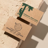 Tree Trimming Service Professioneel Zakelijk Logo Visitekaartje