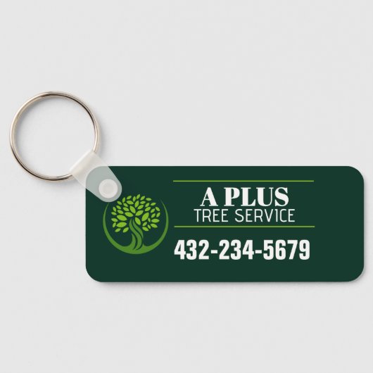 Tree Trimming Service Sleutelhanger (Achterkant)
