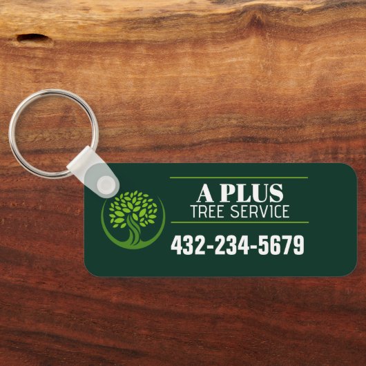 Tree Trimming Service Sleutelhanger (Achterkant)