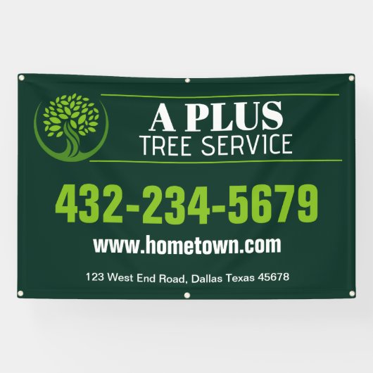 Tree Trimming Service Spandoek (Horizontaal)