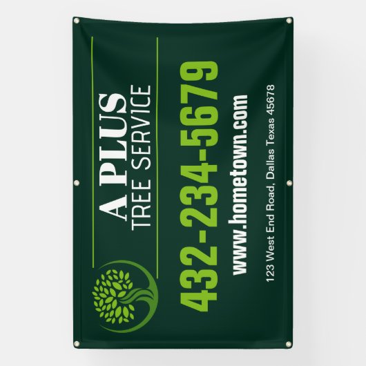 Tree Trimming Service Spandoek (Verticaal)