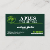 Tree Trimming Service Visitekaartje (Voorkant)