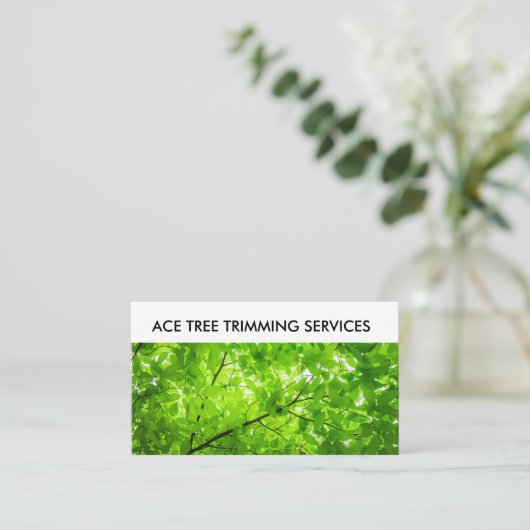 Tree Trimming Service Visitekaartje (Staand voorkant)