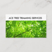 Tree Trimming Service Visitekaartje (Voorkant)