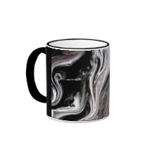 "TREE TRUNK" 11 oz. BLACK RINGER COFFEE MOK