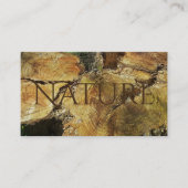Tree Trunk Natuur Fotografie Rustic Brown Wood Visitekaartje (Voorkant)