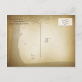 Tree Trunk Save the Date Aankondigingskaart (Achterkant)