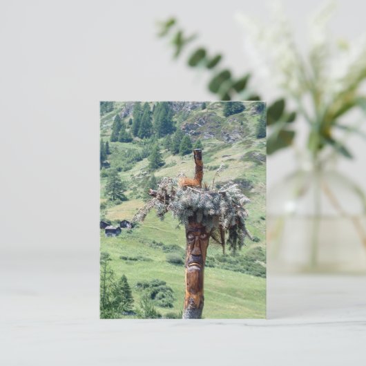 Tree Trunk Sculpture - Briefkaart (Staand voorkant)