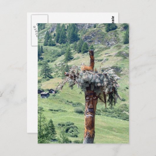 Tree Trunk Sculpture - Briefkaart (Voorkant / Achterkant)