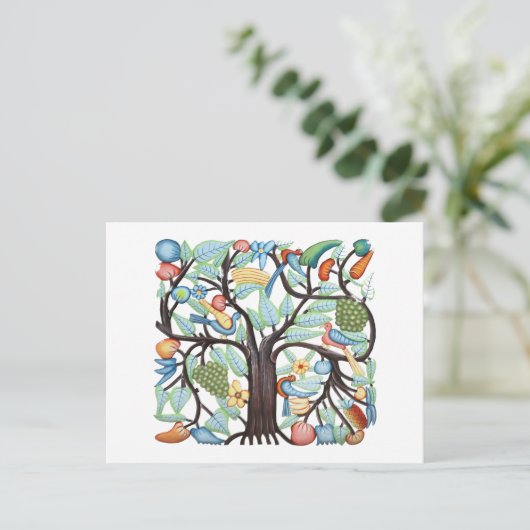 TREE VAN LIFE pastel Briefkaart (Staand voorkant)