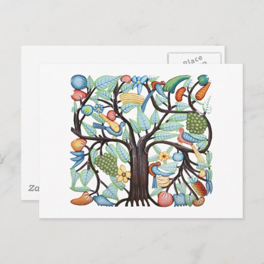 TREE VAN LIFE pastel Briefkaart (Voorkant / Achterkant)