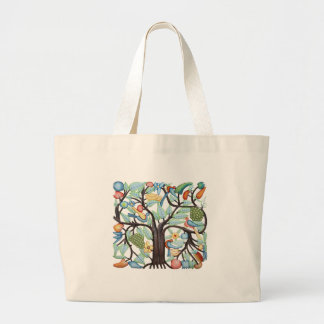 TREE VAN LIFE pastel Grote Tote Bag