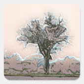 TREE VIERKANTE STICKER (Voorkant)