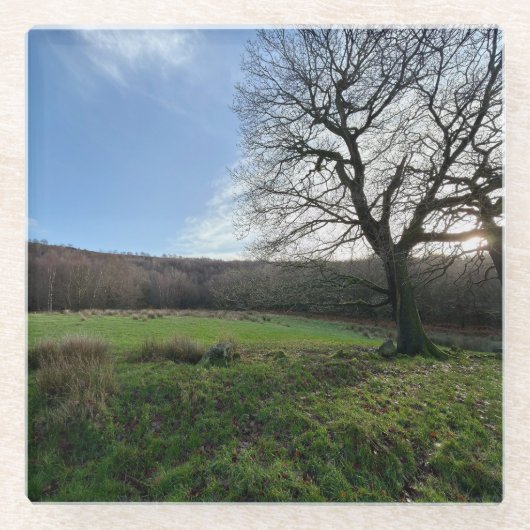 Tree view.. glazen onderzetter (Voorkant)