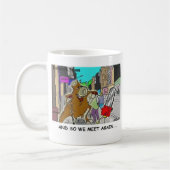 Tree Vs chain Saw Funny Rick London Gifts Koffiemok (Links)