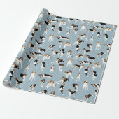 Tree Walker Coonhound Wrapping paper Cadeaupapier (Uitgerold)