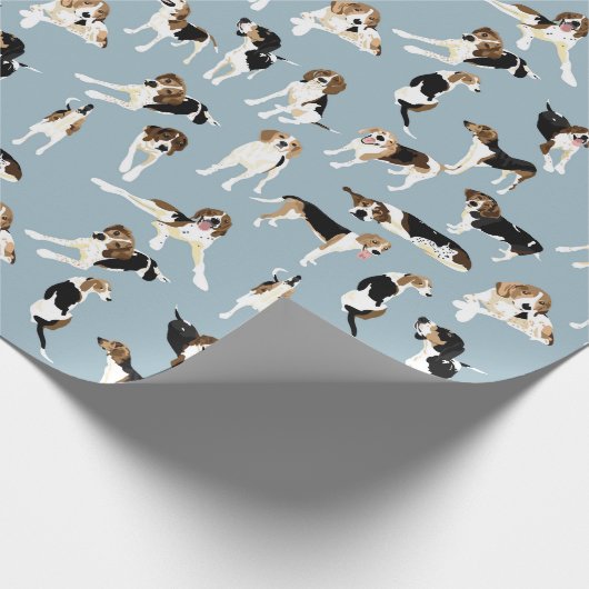 Tree Walker Coonhound Wrapping paper Cadeaupapier (Hoek)