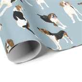 Tree Walker Coonhound Wrapping paper Cadeaupapier (Rol Hoek)