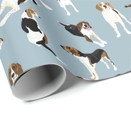 Tree Walker Coonhound Wrapping paper Cadeaupapier (Rol Hoek)