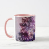 Tree Winter Wonderland Roze Paarse Art Mok Cup (Links)
